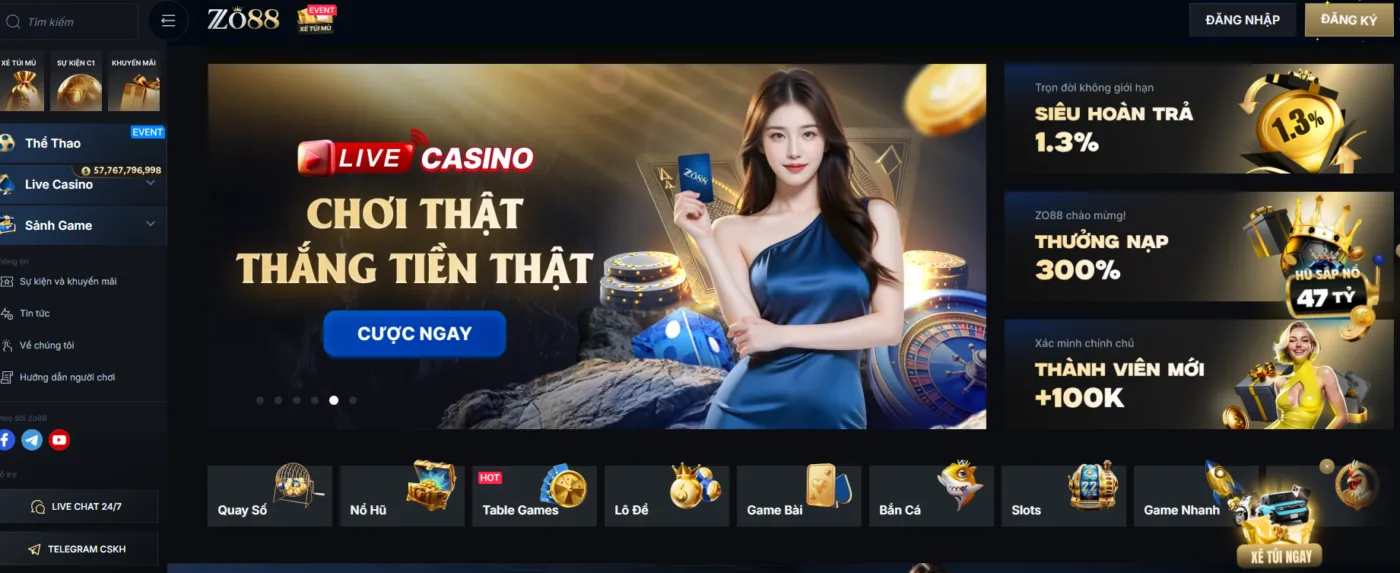 Zo88 – Điểm Đến Giải Trí Cá Cược Trực Tuyến Uy Tín Số 1